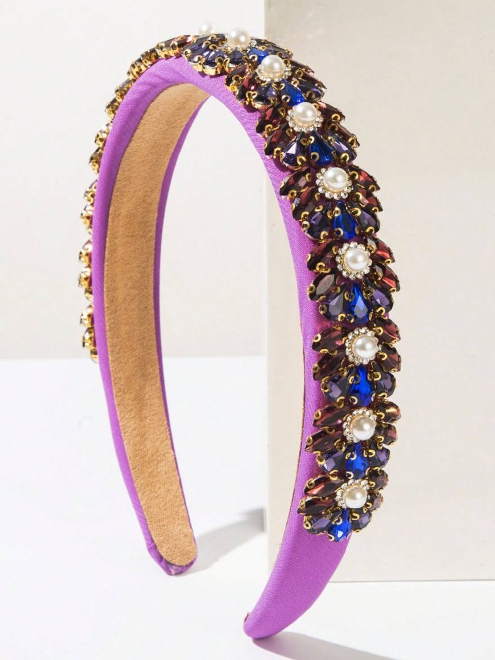 Embellished lilac Crystal Headband‎